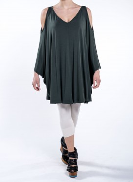 Blouse Cold Shoulders Long Elastic