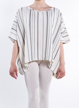 Μπλουζα Tετραγωνη Loom/Stripes