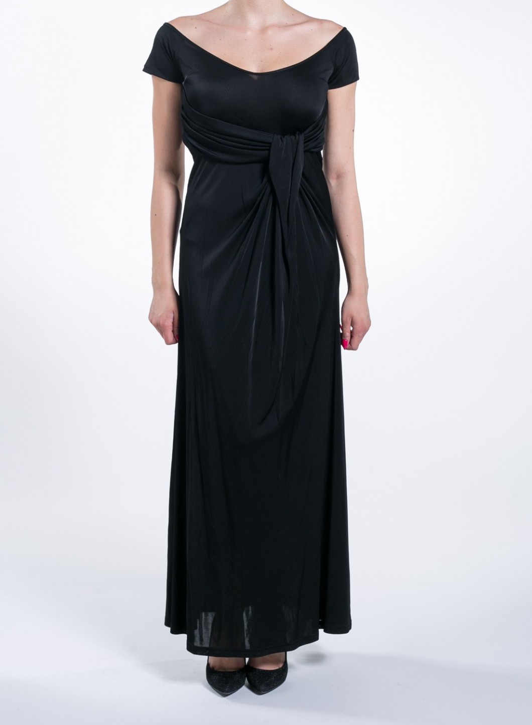 Dress Flash Belt Maxi Black