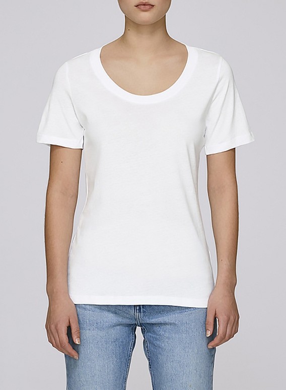 Μπλούζα W Wide Round Neck T-Shirt Organic