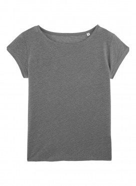 Blouse W Linen Boatneck Tee