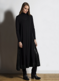 Dress Asymmetric Maxi 3/4 Sleeve Double