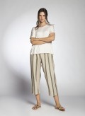 Pants Volume Cropped Pure/Stripes
