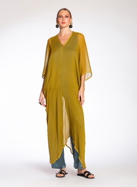 Kaftan Trigono Chiffon 100% Silk