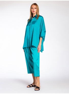 Shirt Hide Buttons Silk/Cotton