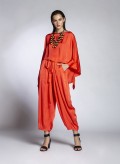 Blouse Poncho Short Elxis Coral