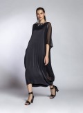 Dress Tetragono Satin/Chiffon 100% Silk