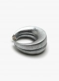 Eclipse stud earring acacia, silverfoil