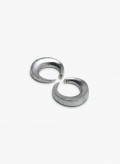 Eclipse stud earring acacia, silverfoil