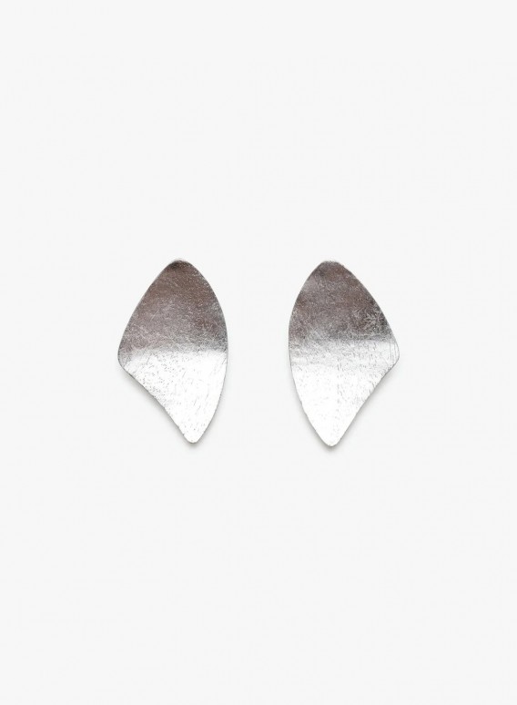 Riva earrings: acacia, silverfoil