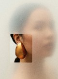 Cira earrings: acacia, bronze