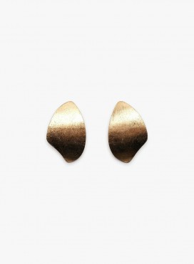 Lora earrings: acacia, goldfoil