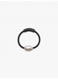 Grève bracelet: baroque pearl, bog oak lock