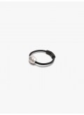 Grève bracelet: baroque pearl, bog oak lock