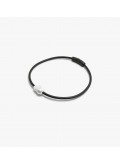 Lyséa necklace: leather, baroque pearl