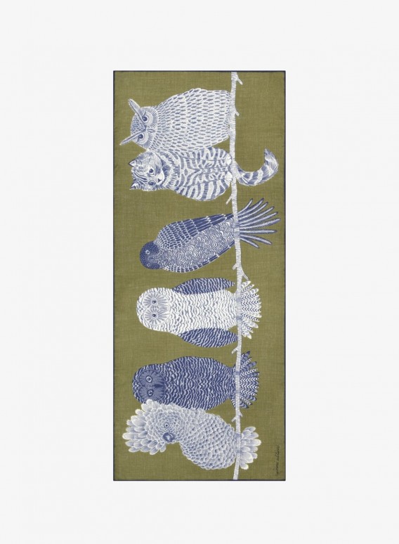 Scarf 80 - Chouette - Khaki