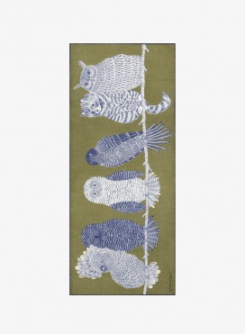 Scarf 80 - Chouette - Khaki