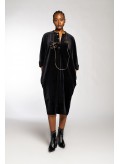 Dress 5 Buttons Midi Velute