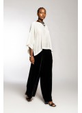 Pants Wider Leg Velvet/Silk