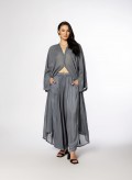 Dress Plain Extra Long Sleeves Voile
