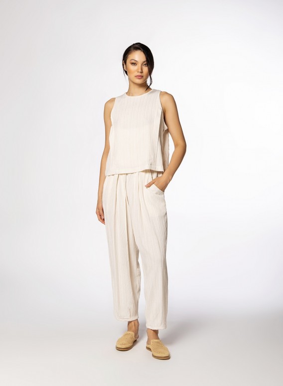 Top Cropped Crashed Rayon