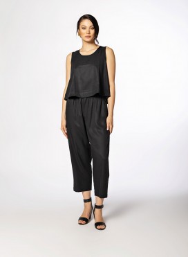 Pants Volume Cropped 100% Tencel