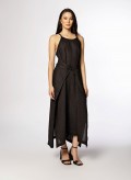 Dress Wrap Sleeveless Bir 100% Linen