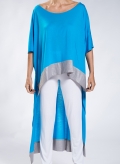 Turquoise/Light Grey