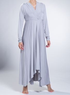 Dress V Krouaze/Asymmetric Maxi Elastic