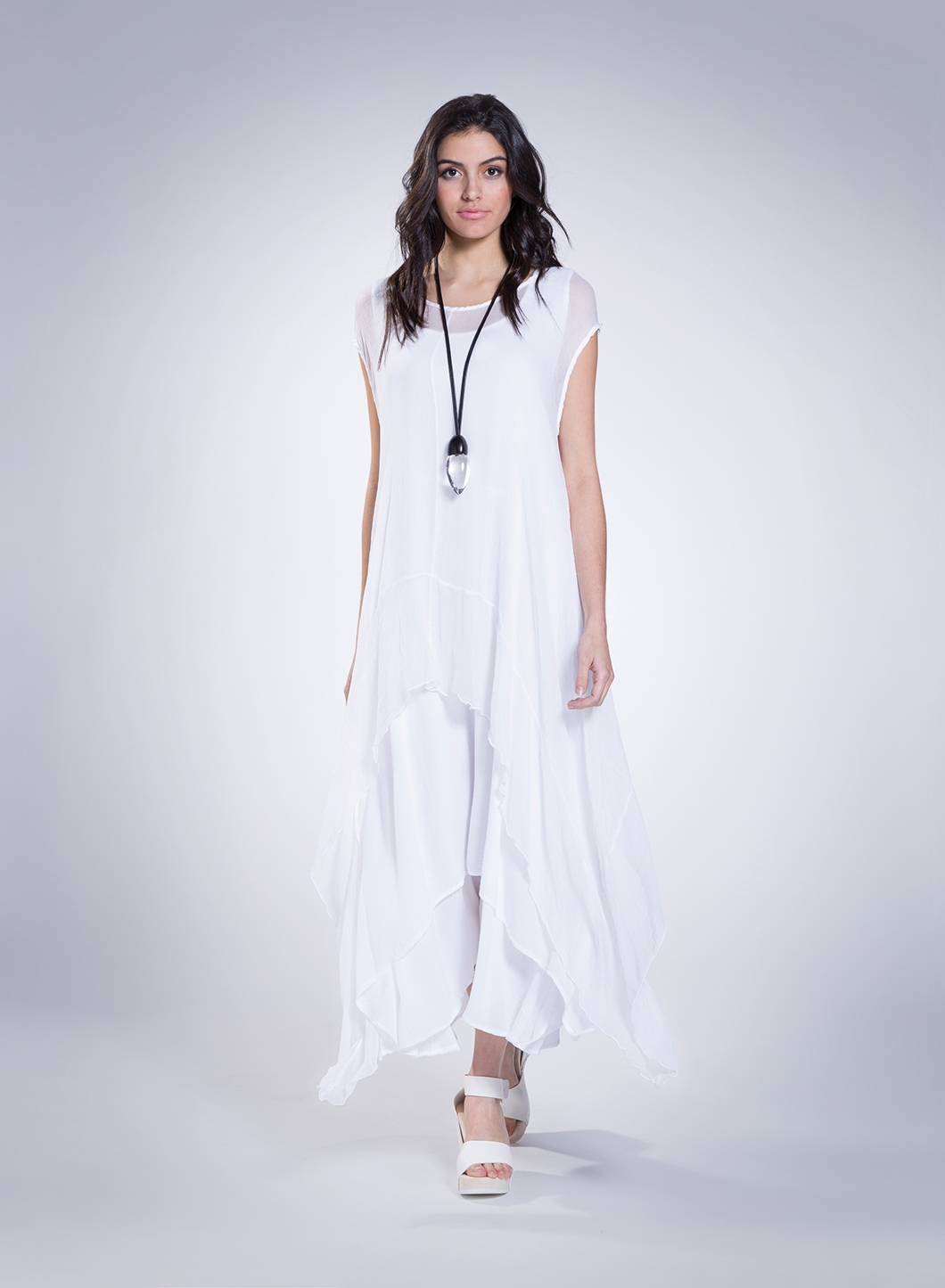 Silk white blouses for women dresses