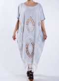 Φόρεμα Τετράγωνο Big Embroidery 100% Cotton
