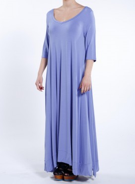 Φόρεμα Aria 3/4 sleeve maxi ελαστικό